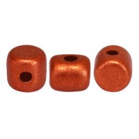 Les perles par Puca® Minos beads Bronze red mat 00030/01750